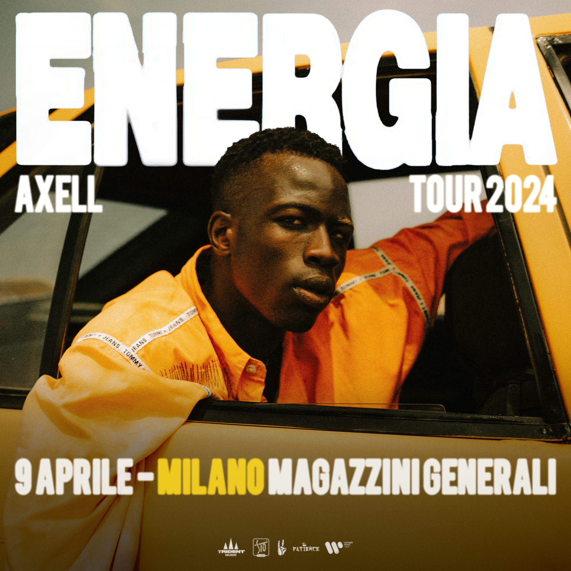 Il 09/04/2024 Axell arriva ai Magazzini Generali di Milano con il suo "Energia Tour", per una serata da non perdere